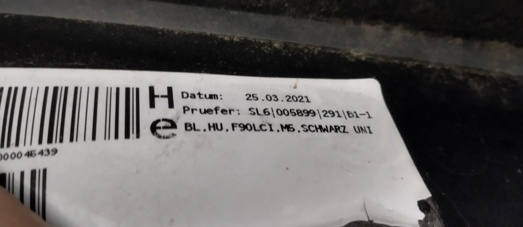 Zadnji branik BMW 5 G30 M5 F90 M-POWER Sedan